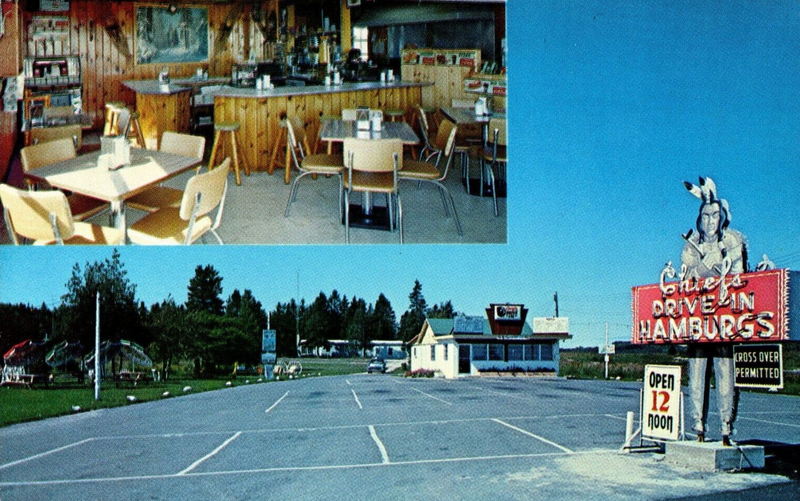 Chiefs Drive-In - Old Postcard (newer photo)